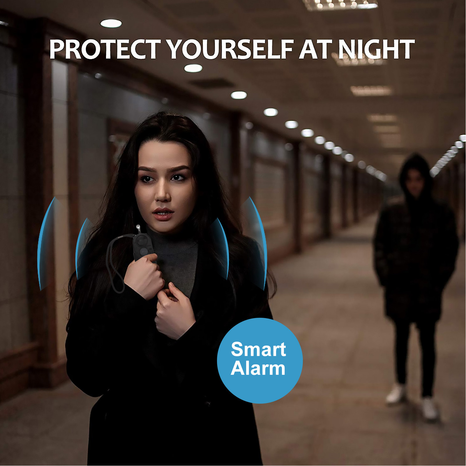 Personal Alarm Keychain - Kadınlar için Premium Kişisel Alarm Anahtarlığı,