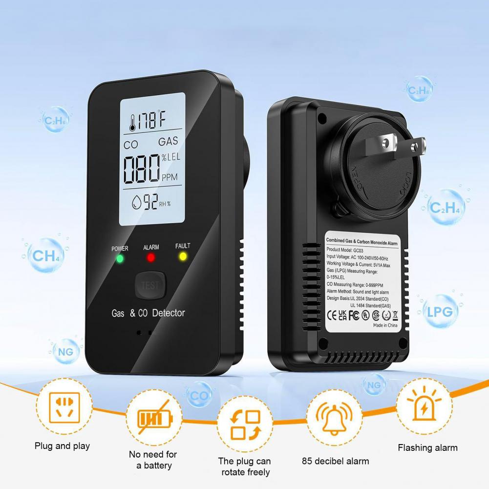 Doğal Gaz ve Karbon Monoksit D - Co Detector Plug incelemesi ve fiyatı
